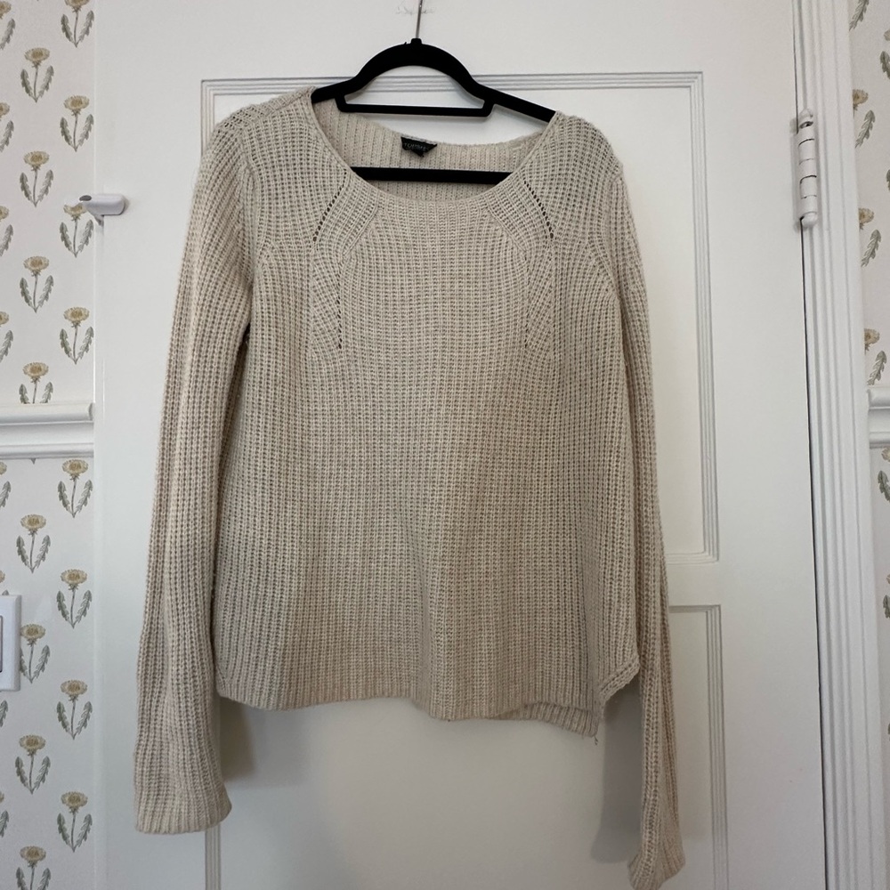 Beige Knit Women's Sweater